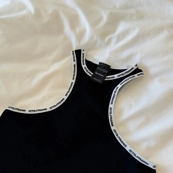 iets frans... Extreme Racerback Vest Black and White Size L - Picture 4 of 7
